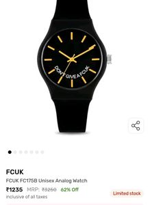 FCUK unused unisex analog watch