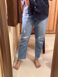 Relaxed Fit Blue Jeans