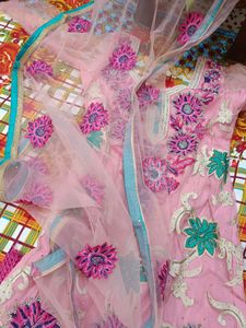 Baby Pink Beautiful Suit- Stitched,3 Pieces