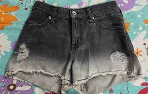 Hot Black  Denim Shorts