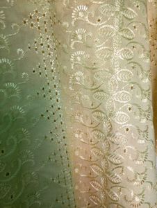 pale yellow Chikankari kurta.