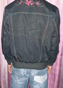 Stylish Black Bomber Jacket