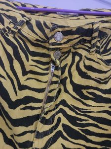 Mango Animal Print Jeans
