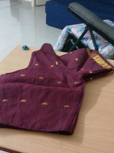 Maroon Readymade Saree Blouse