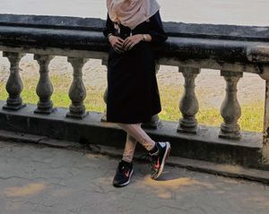 Vintage Black Midi Dress