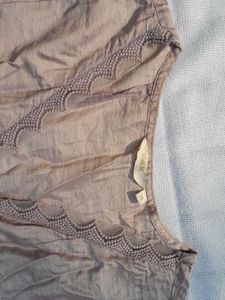 Lavender Anarkali With Dupatta Set