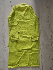 Green Cotton Kurta