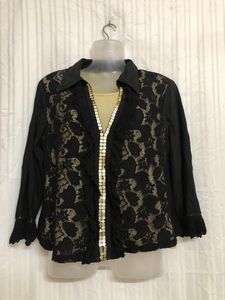 AIH JY FEEL Black Long Sleeve Top