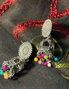 Colorful Jhumka Earrings