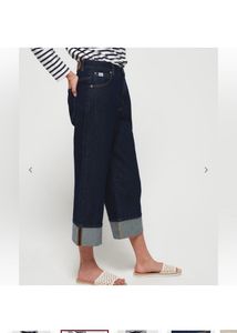 SUPERDRYPheobe Wide Leg Jeans with Upturned Hems