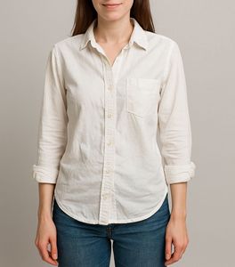 Long white shirt