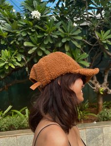 Trendy Brown Sherpa Baseball Cap