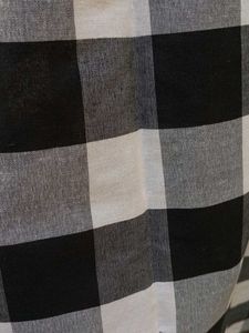 Straight Black,White And Grey Checks Kurta