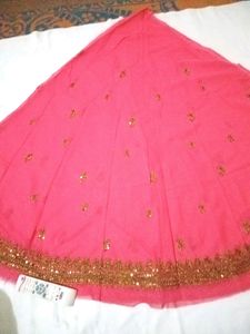 Unstich Lahenga With Duptta Fabric
