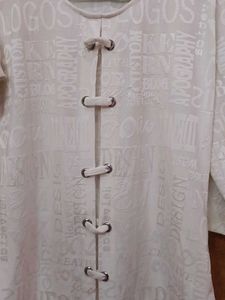 Stylish White Print Top