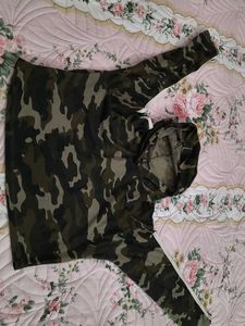 Camo Print Hoodie
