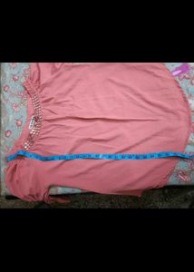 Peach Off-Shoulder Party top in xl size