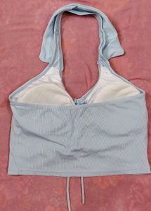 Blue Halter Top