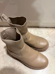 Stylish Beige Ankle Boots