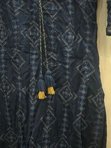 Blue Printed Kurta