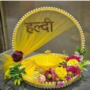 Handmade Haldi Platters