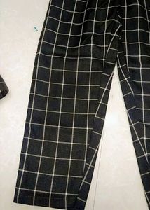 Checkered Blazer &amp; Pants Set