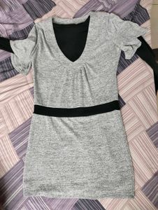 Gray Casual Dress