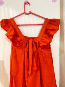 Orange dress
