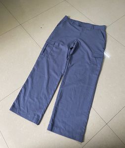 H&amp;M Blue Cargo Trouser High Waist