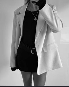 H&amp;M Satin Collar Blazer