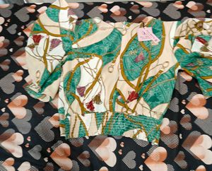 Patterned Crop Top