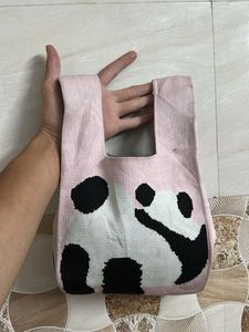 Panda Print Tote Bag