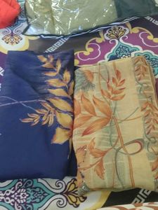 Elegant Floral Print Dupattas (Set of 2)