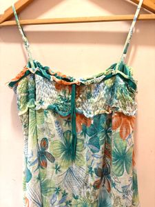 Beautiful Floral Ruffle Dress