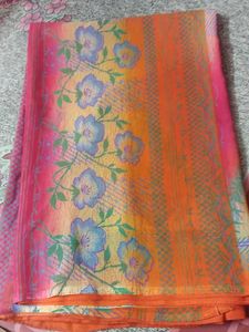 Floral Print Saree