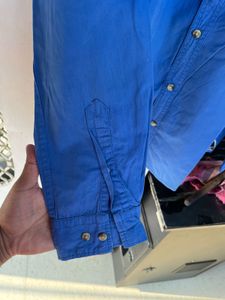 Mens Blue Shirt(100%cotton)