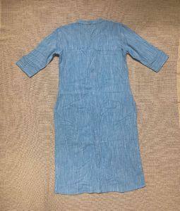 Blue Button Down Kurta