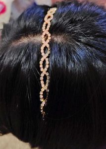 This Is a Golden Shiny Headband.