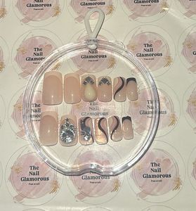 Peach Press On Nails