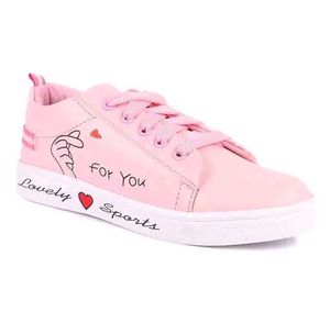 Pink &#39;Lovely Sports&#39; Sneakers