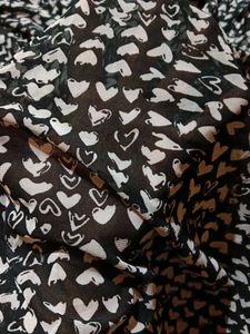 Madison Printed See-through Blouson Top