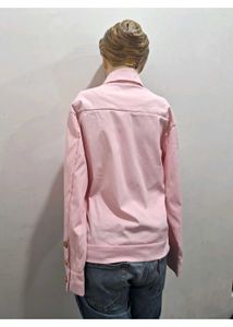 Korean Pink Button-Down Jacket