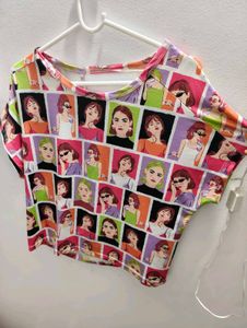 Fun Graphic Print Women's Top