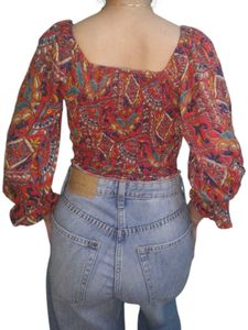 Boho Print Crop Top