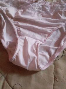 Pink Lace Trim Panties