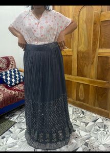 New Sequin Lehenga With Cancan