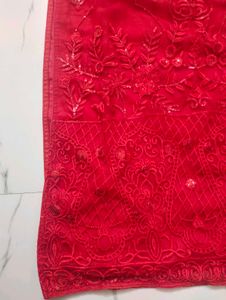 Pakistani Stitched Beautiful Red Worked Suit