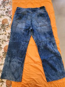 Blue Straight Leg Jeans