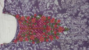 Dark Purple Pakistani Lawn Suit