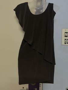 Pintrest Asymmetrical Brown Dress